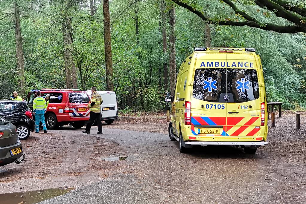 Mountainbiker gewond na valpartij op Ederheide