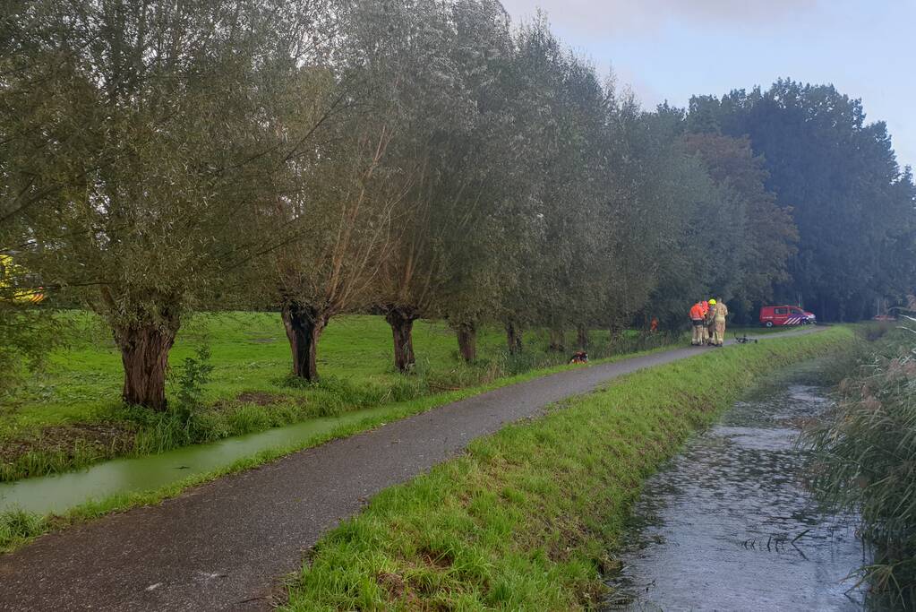 Zoektocht in water na aantreffen van rollator