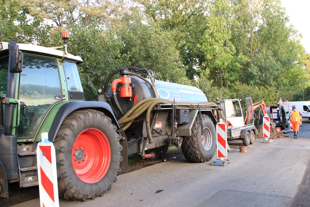 Kapotte riolering zorgt voor sinkhole