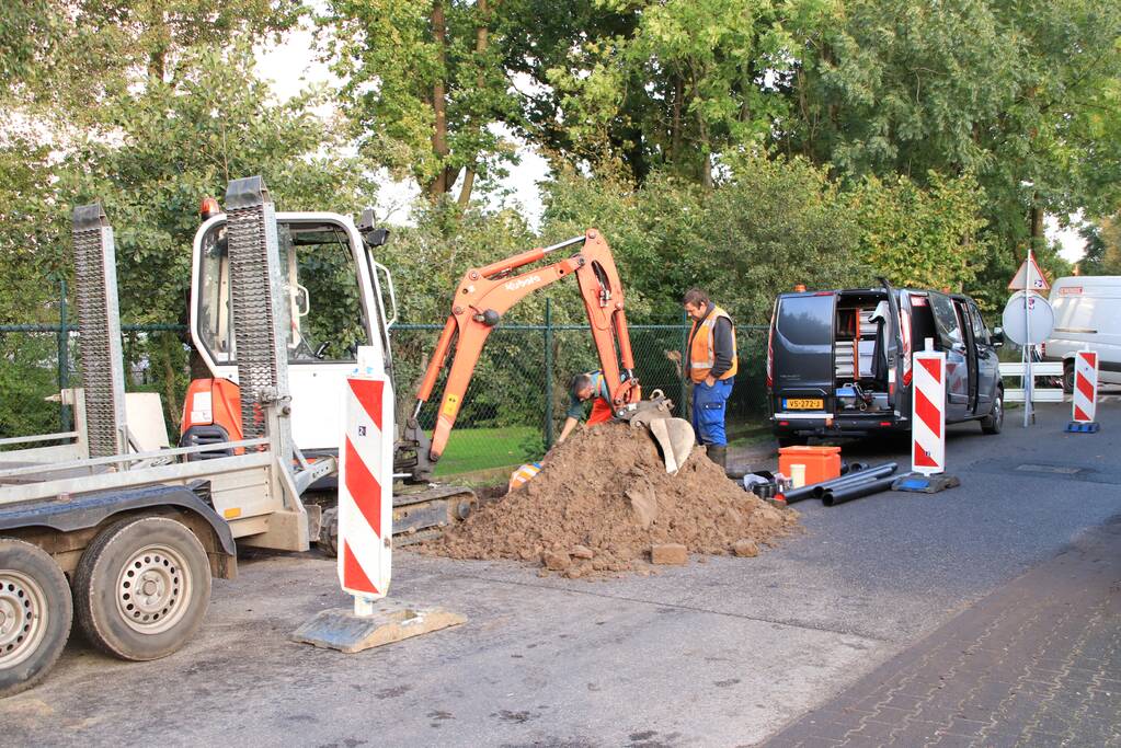 Kapotte riolering zorgt voor sinkhole