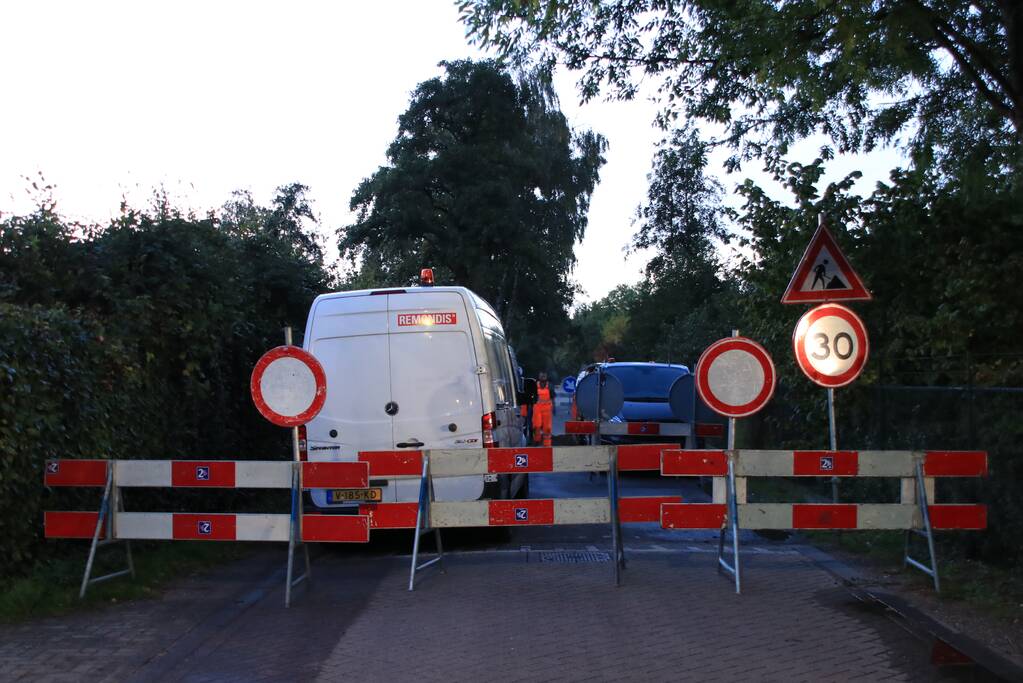 Kapotte riolering zorgt voor sinkhole