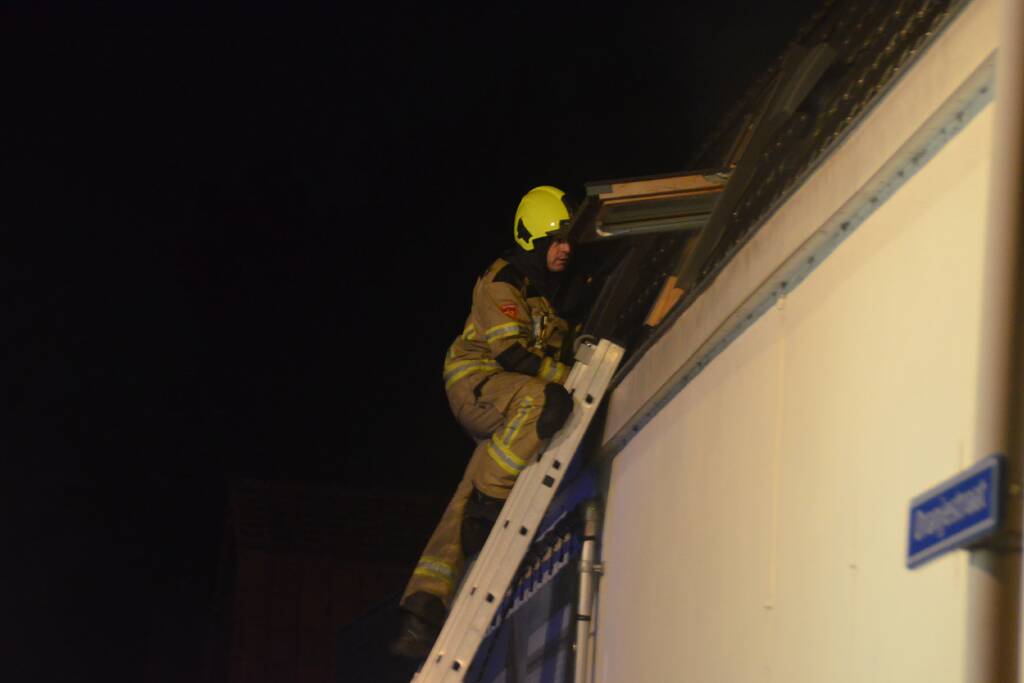 Oven vat vlam in woning