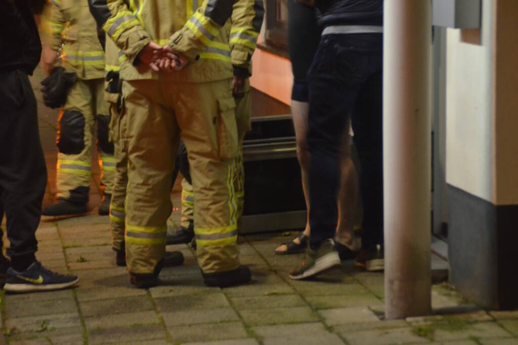 Oven vat vlam in woning