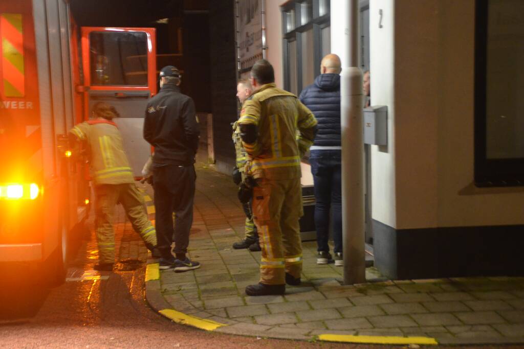 Oven vat vlam in woning