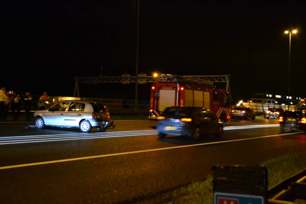 Extreme file na kettingbotsing op snelweg