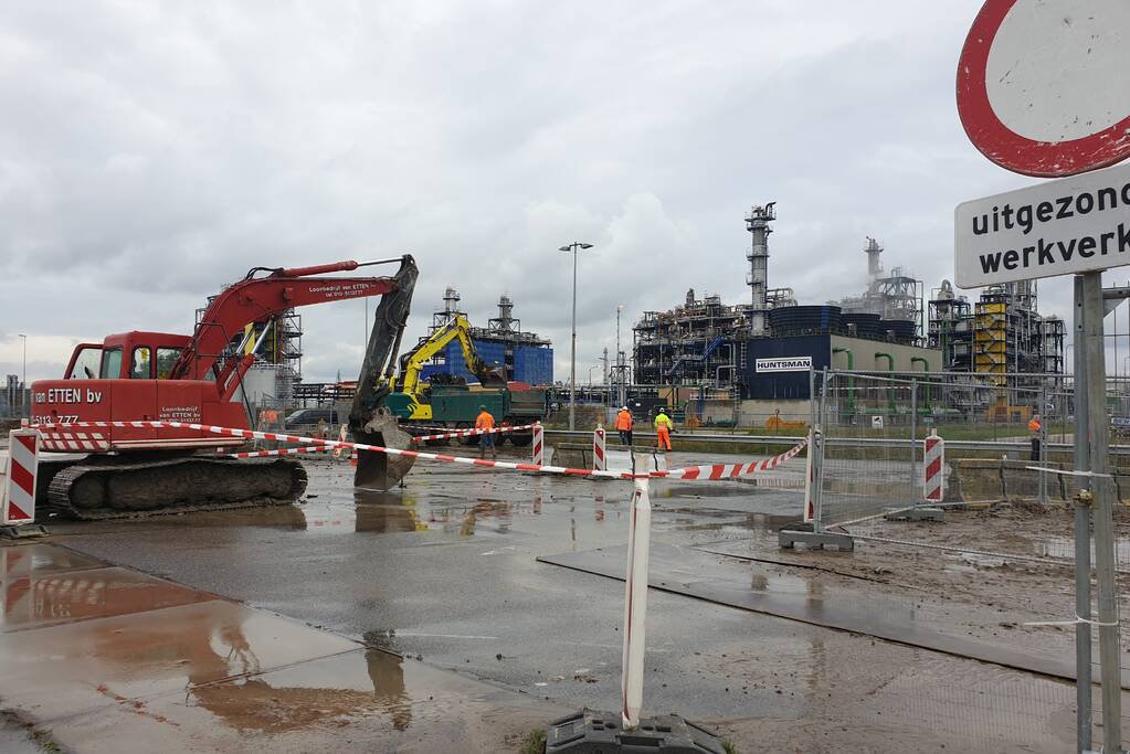 Enorm chaos bij kapot getrokken waterleiding