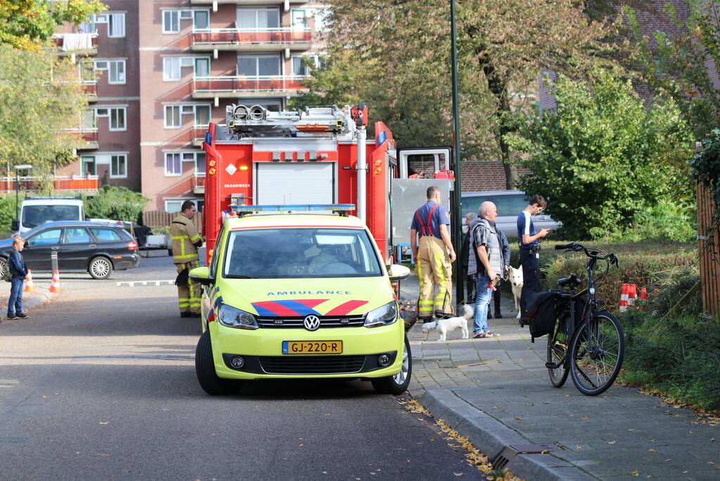 Kind met voet tussen de spaken