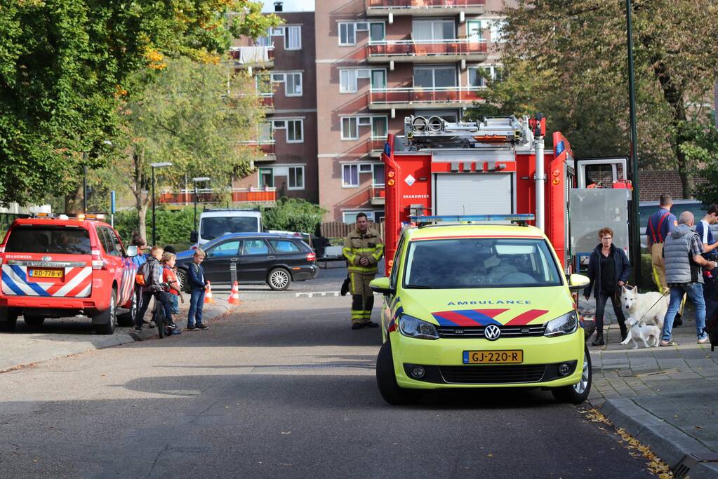 Kind met voet tussen de spaken