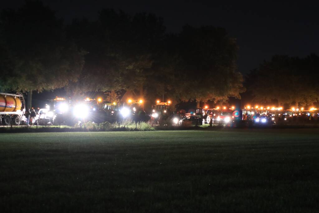 Flinke file en chaos door protesterende boeren