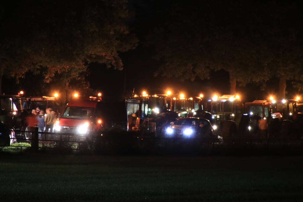 Flinke file en chaos door protesterende boeren