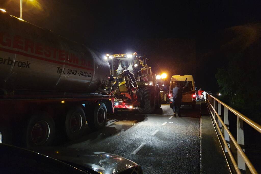Flinke file en chaos door protesterende boeren