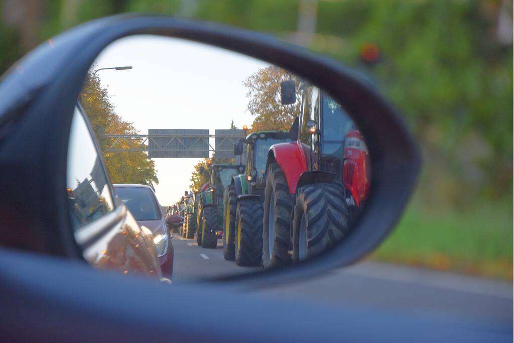 Verkeerschaos door boerenprotest