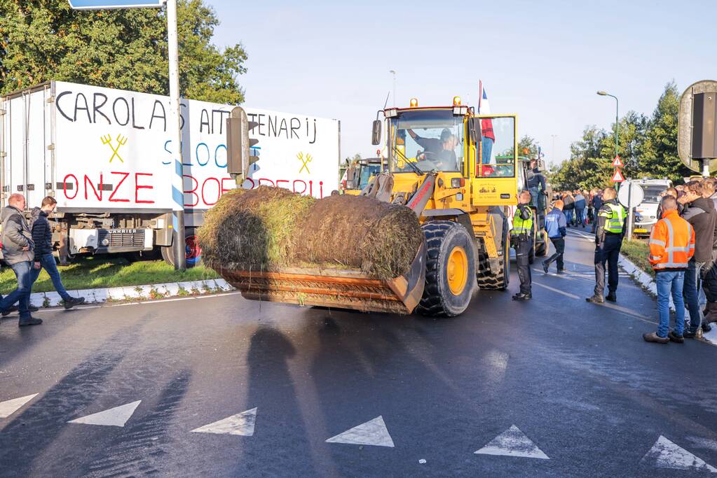 Bilthoven opslot door stikstof boerenprotest