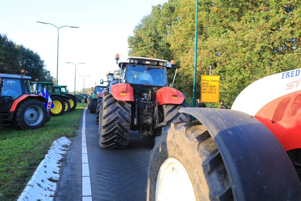 Bilthoven opslot door stikstof boerenprotest