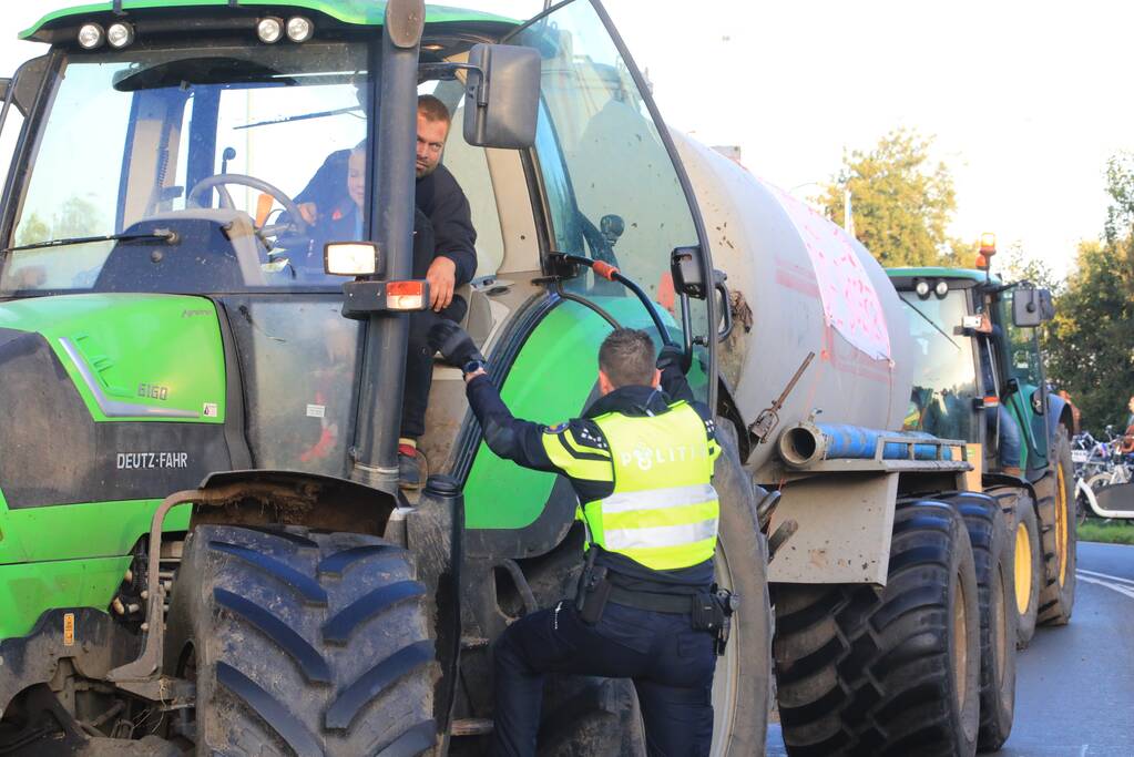 Bilthoven opslot door stikstof boerenprotest