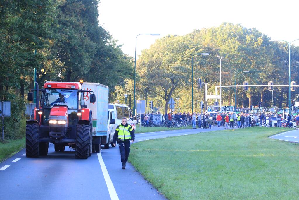 Bilthoven opslot door stikstof boerenprotest