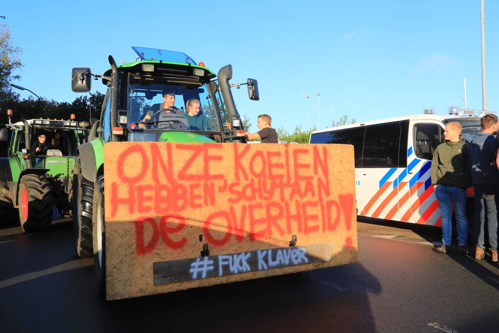 Bilthoven opslot door stikstof boerenprotest