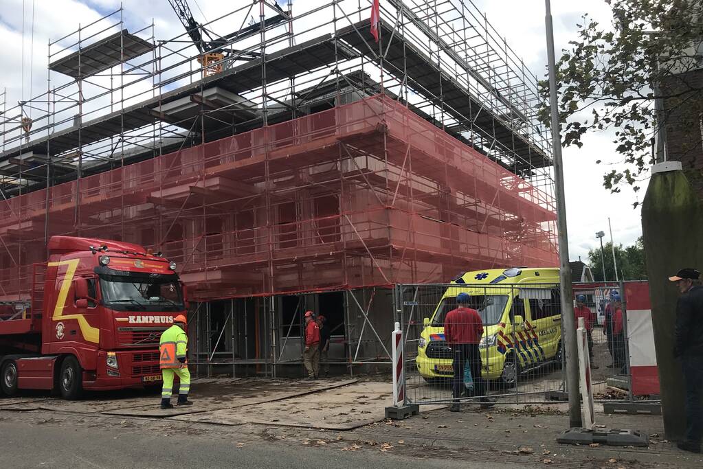 Bouwvakker gewond bij incident op bouwplaats