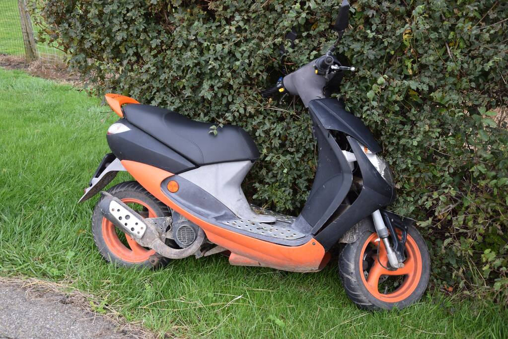 Gewonde na valpartij met scooter