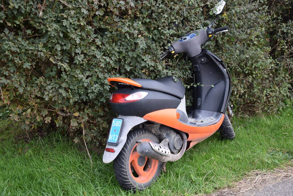 Gewonde na valpartij met scooter