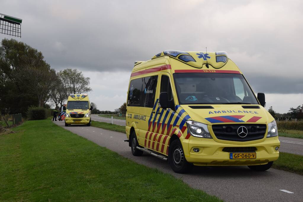 Gewonde na valpartij met scooter