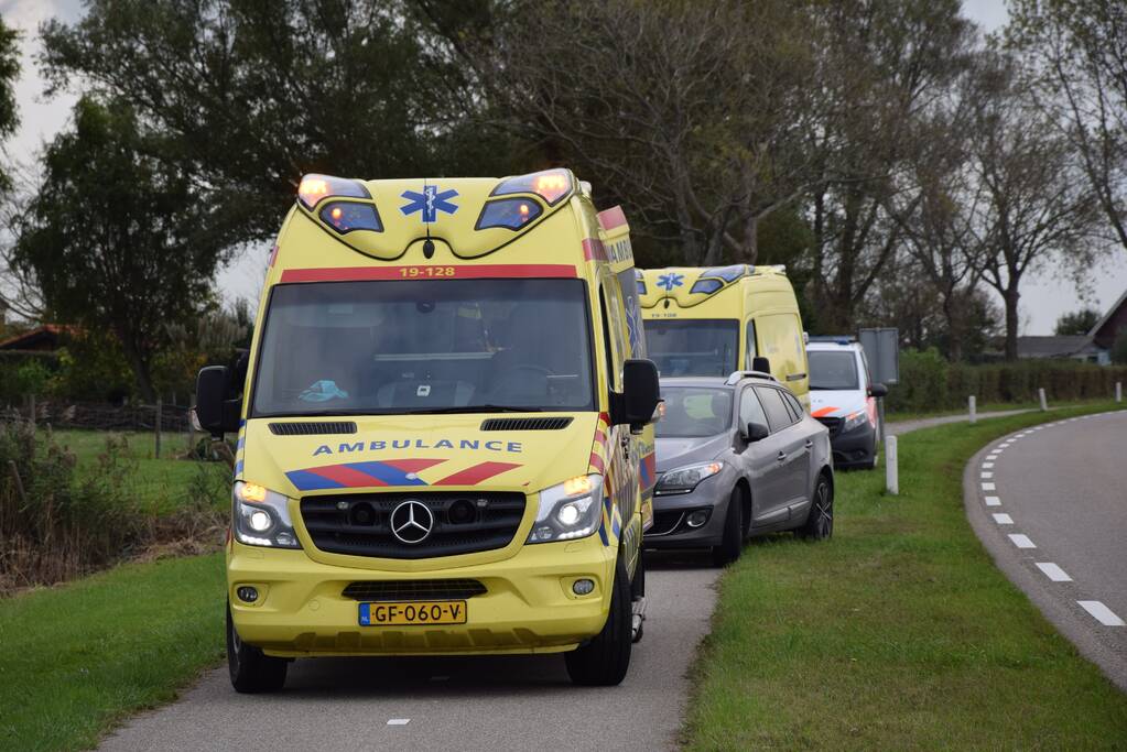 Gewonde na valpartij met scooter