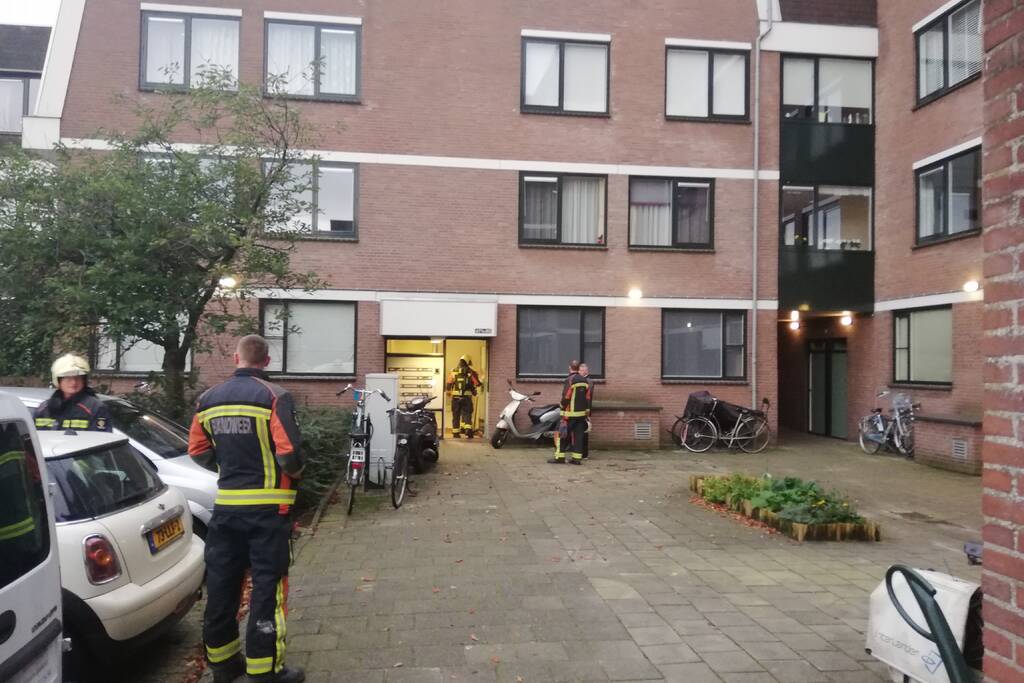 Vreemde lucht in appartementen complex