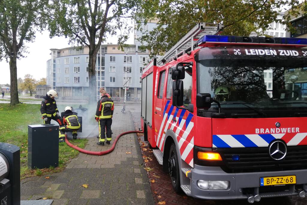 Brand in ondergrondse container Stationskwartier