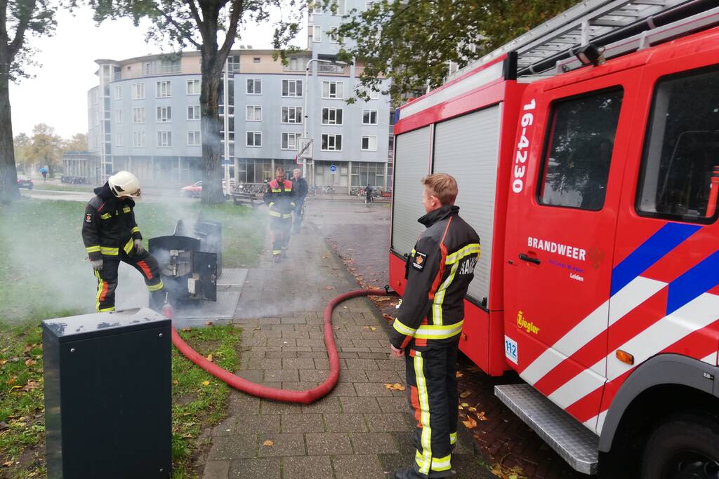 Brand in ondergrondse container Stationskwartier