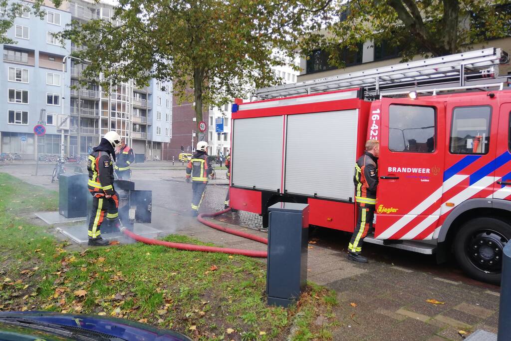 Brand in ondergrondse container Stationskwartier