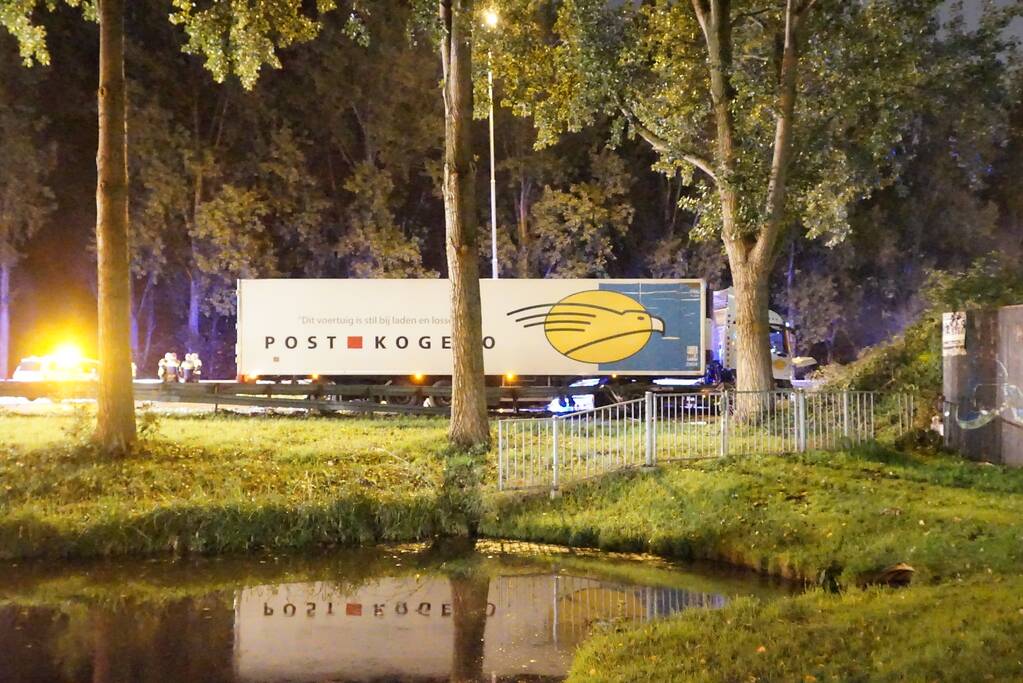 Zeer ernstig ongeval tussen twee vrachtwagens op snelweg