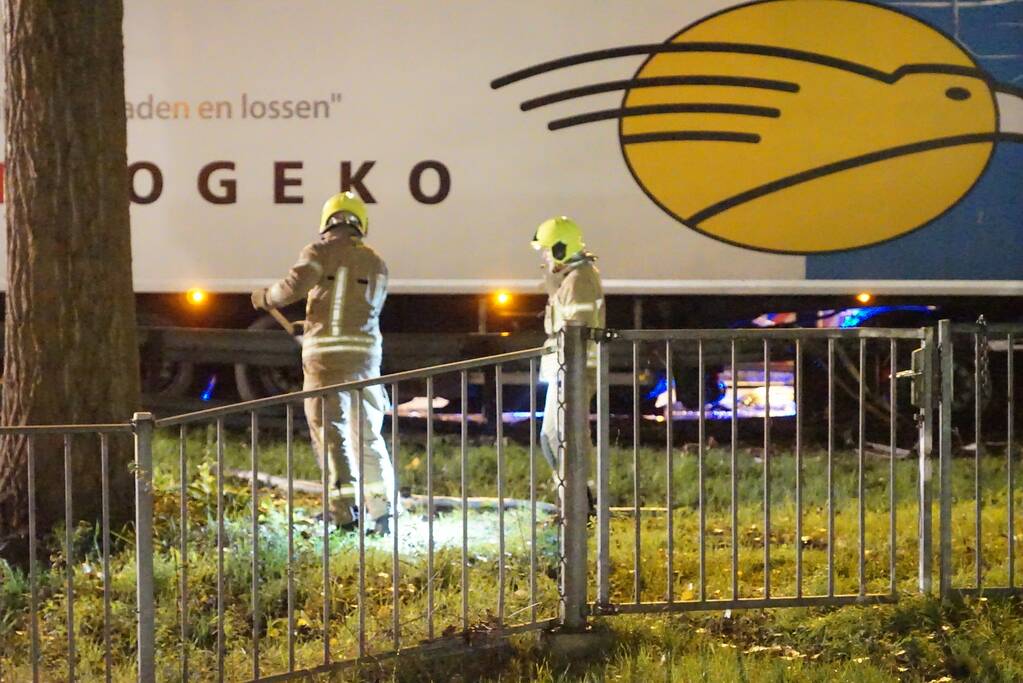 Zeer ernstig ongeval tussen twee vrachtwagens op snelweg