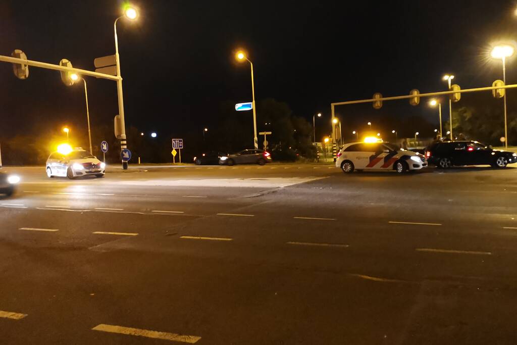 Flinke schade na botsing op kruising