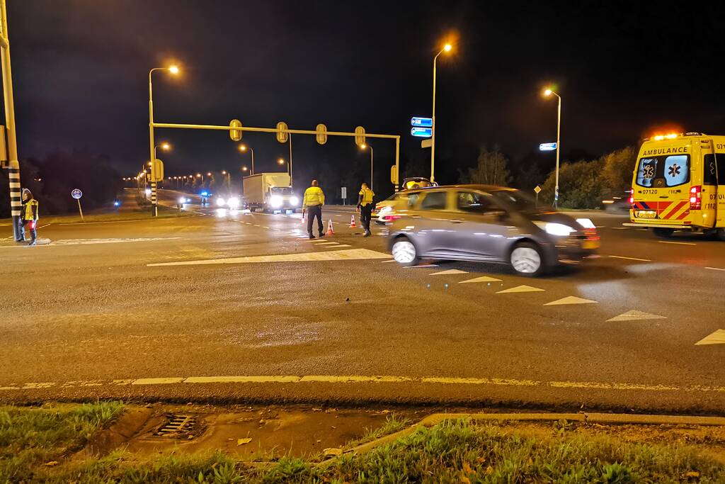 Flinke schade na botsing op kruising