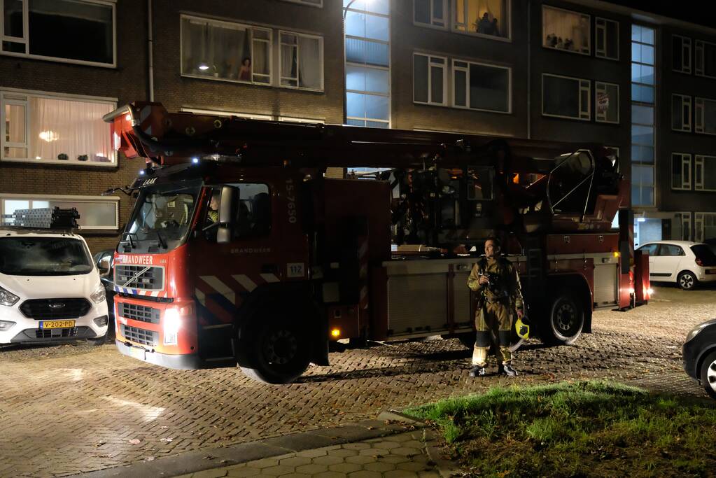Flinke rookontwikkeling bij brand in flatwoning