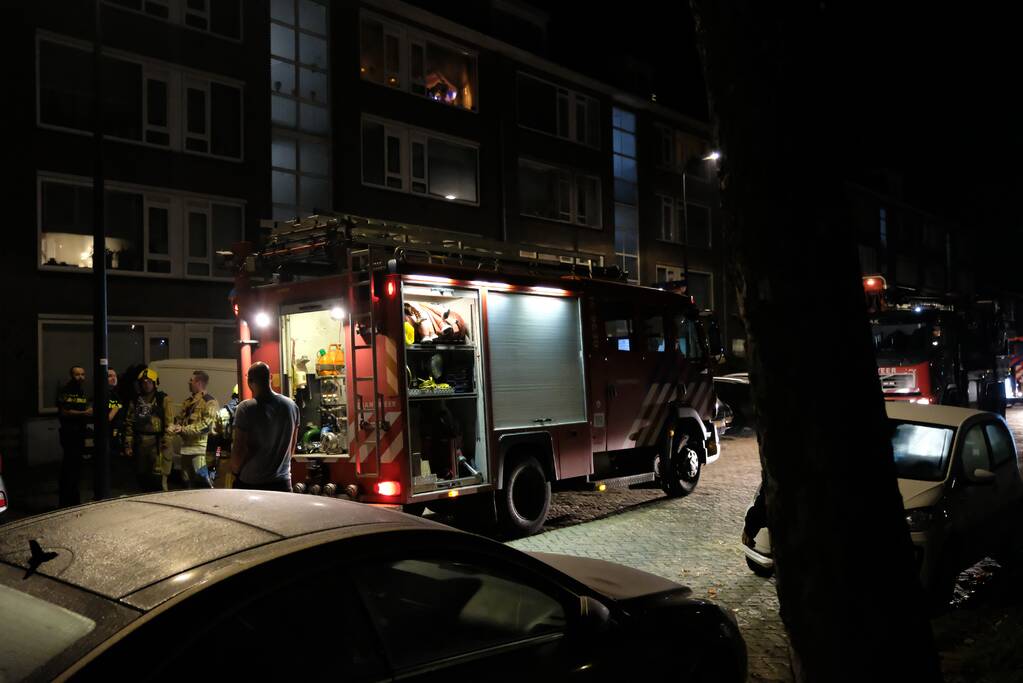 Flinke rookontwikkeling bij brand in flatwoning