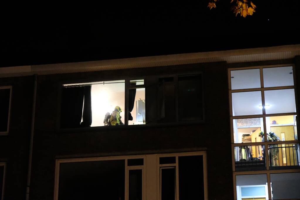 Flinke rookontwikkeling bij brand in flatwoning