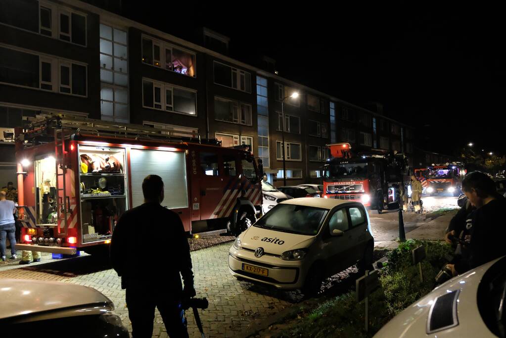Flinke rookontwikkeling bij brand in flatwoning