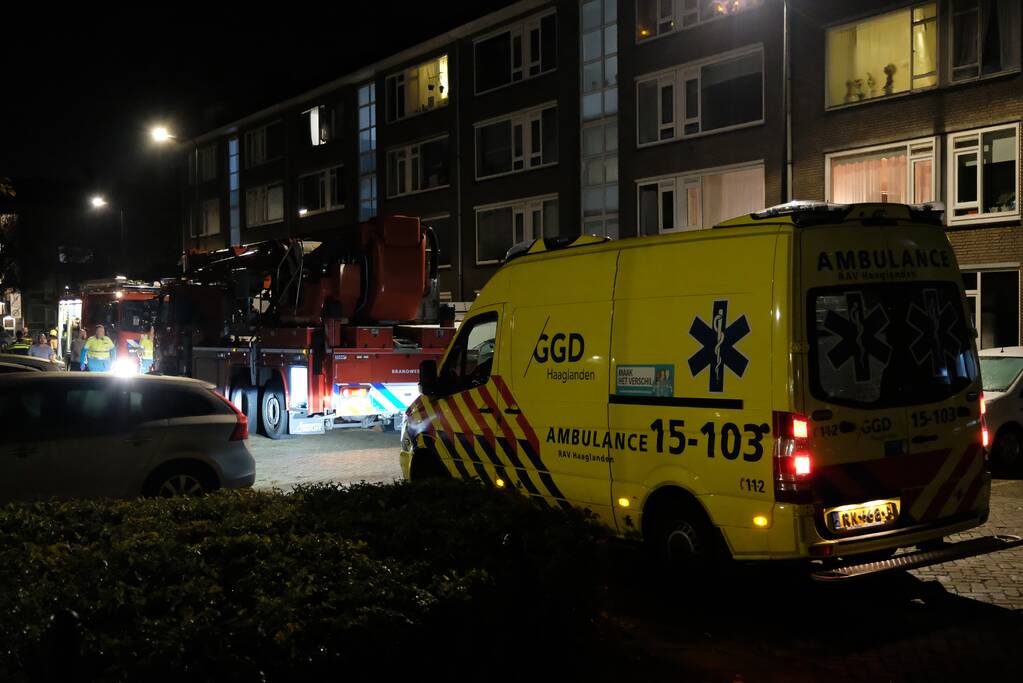 Flinke rookontwikkeling bij brand in flatwoning