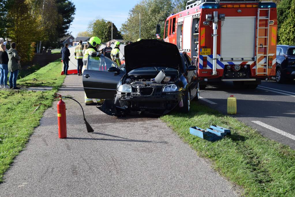 Gewonden na aanrijding met motor