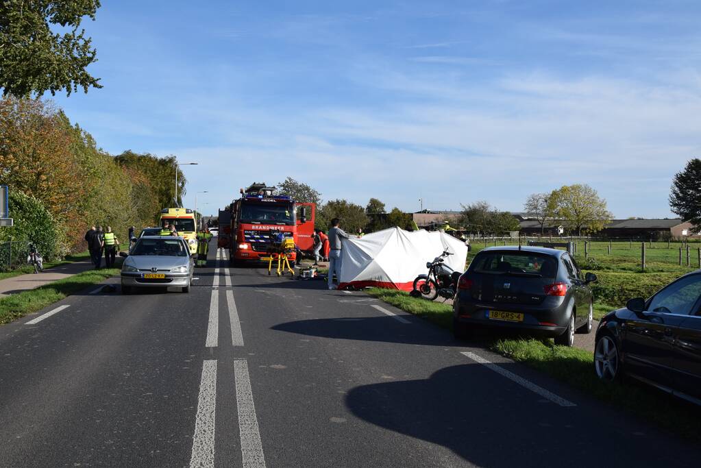 Gewonden na aanrijding met motor
