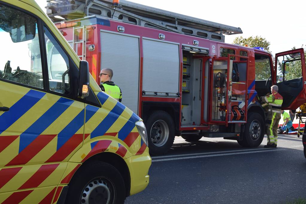 Gewonden na aanrijding met motor