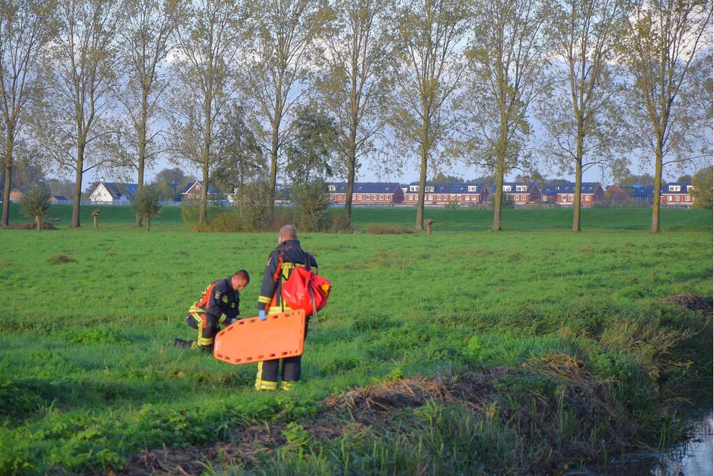 Hulpdiensten redden persoon uit water