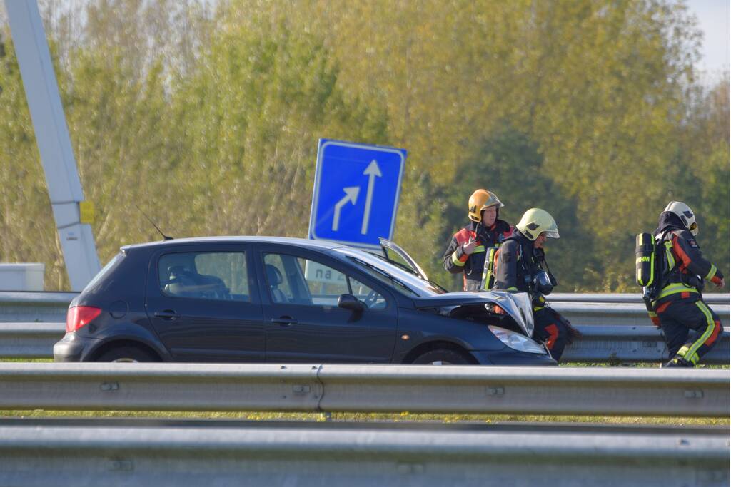 Flinke file na kop staart aanrijding