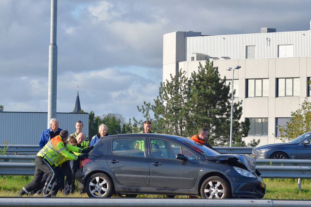 Flinke file na kop staart aanrijding
