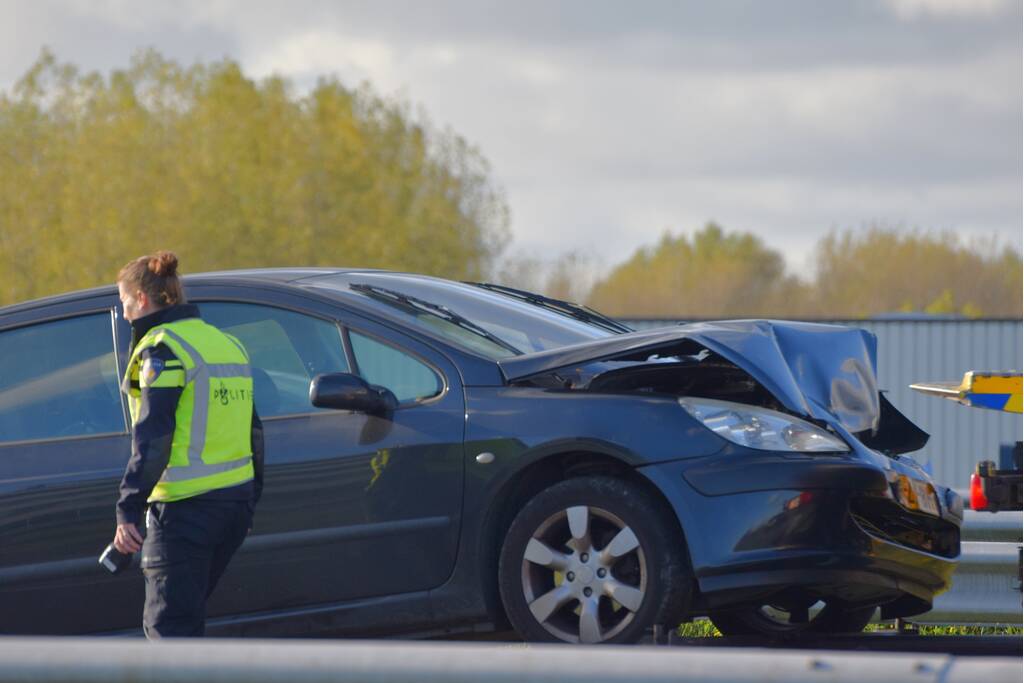 Flinke file na kop staart aanrijding