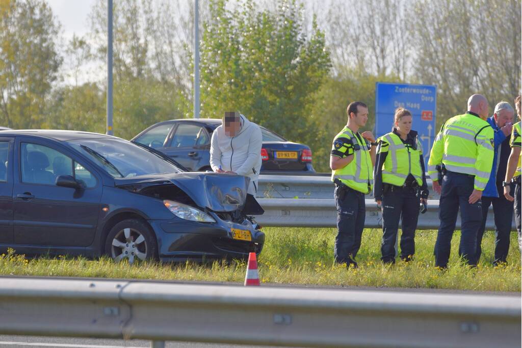 Flinke file na kop staart aanrijding