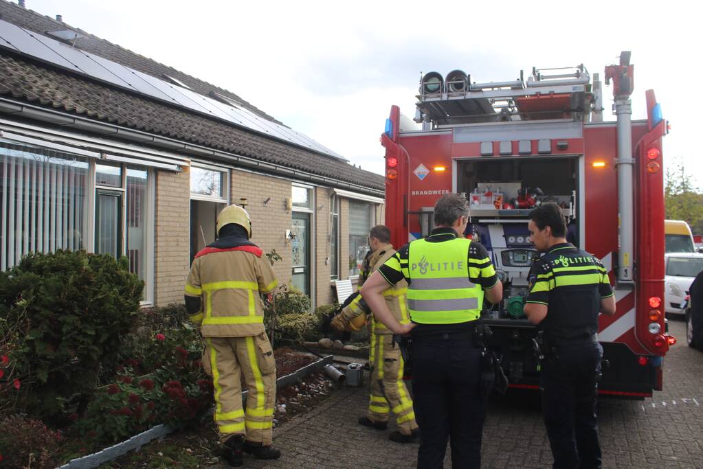 Brand na vermoedelijk werkzaamheden in woning