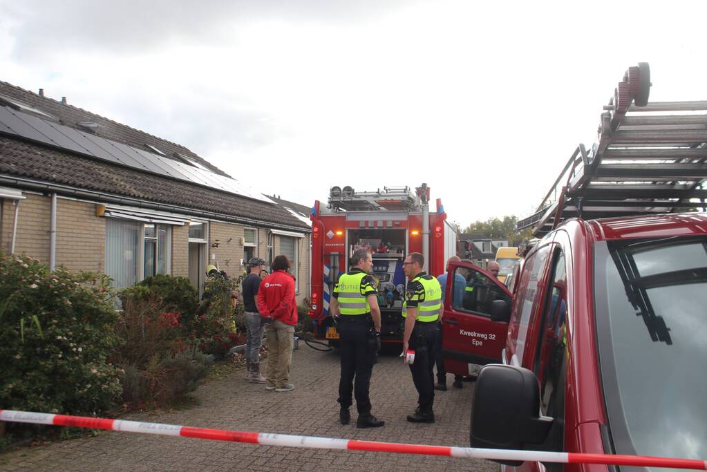 Brand na vermoedelijk werkzaamheden in woning