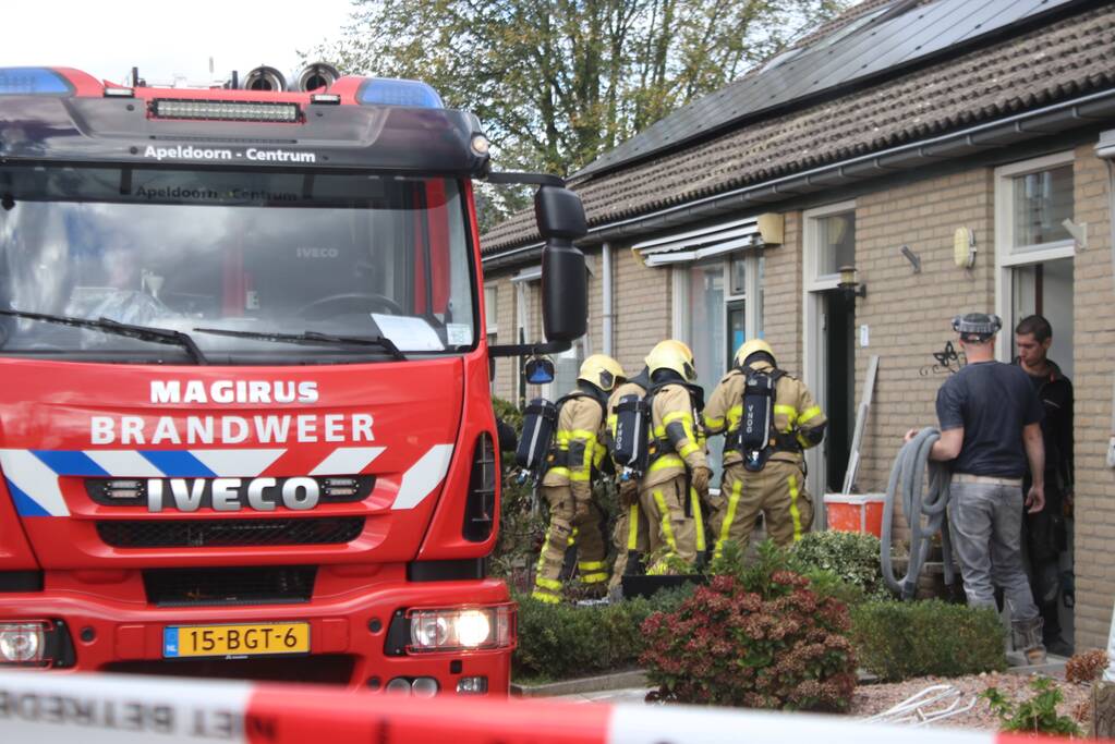 Brand na vermoedelijk werkzaamheden in woning